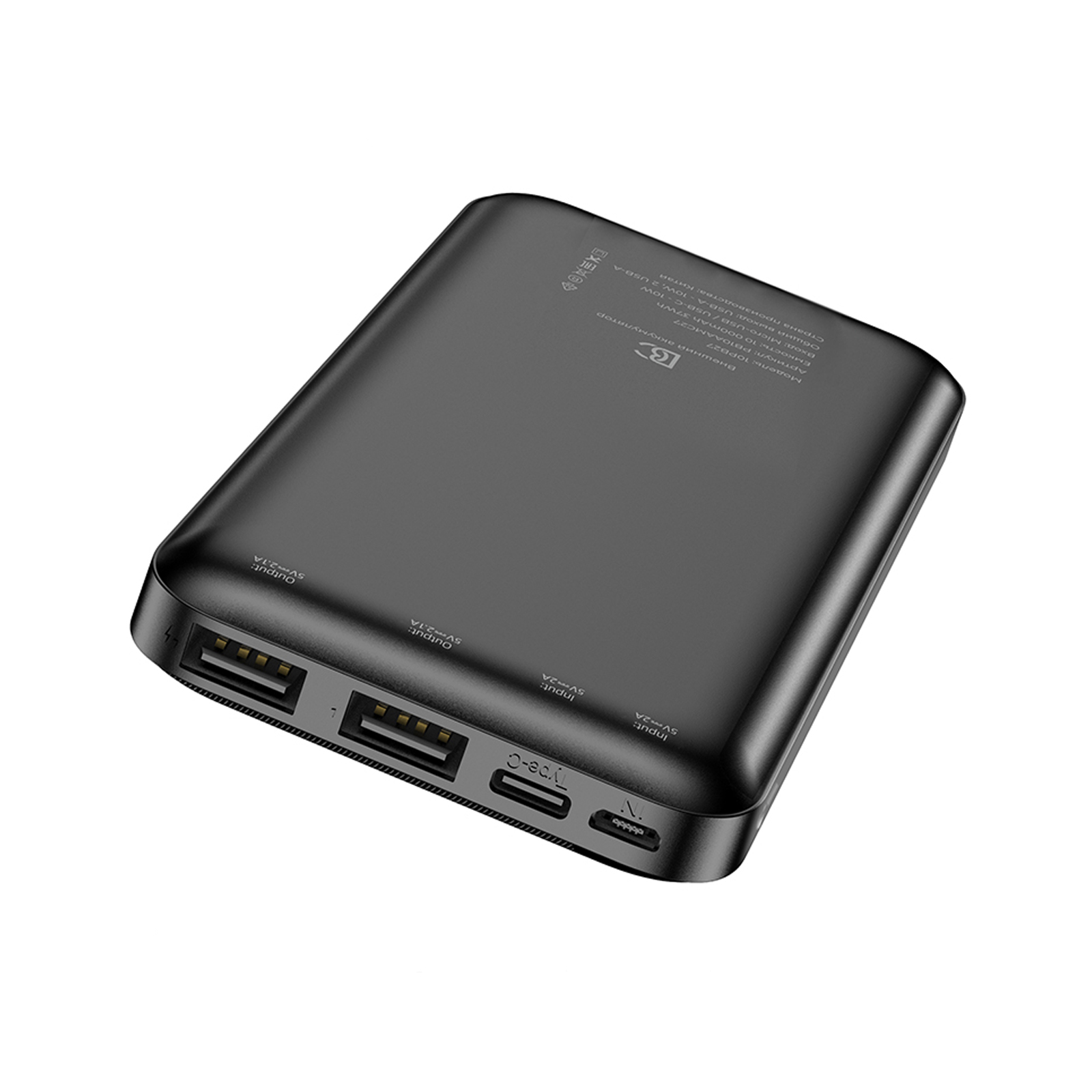 ВС 10PB27 10000 mAh (2USB, MicroUSB, Type-C) 10W